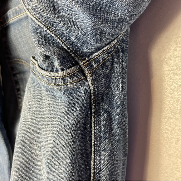 2 Pair American Eagle Outfitters Denim Jeans Dark Wash & Med-Light wash Size 2 - Picture 11 of 16